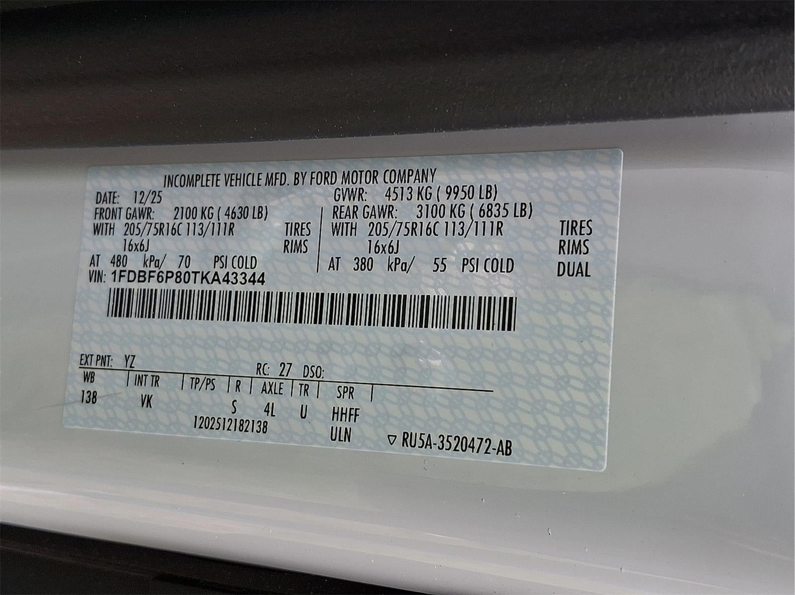 2026 Ford Transit Cutaway Cutaway