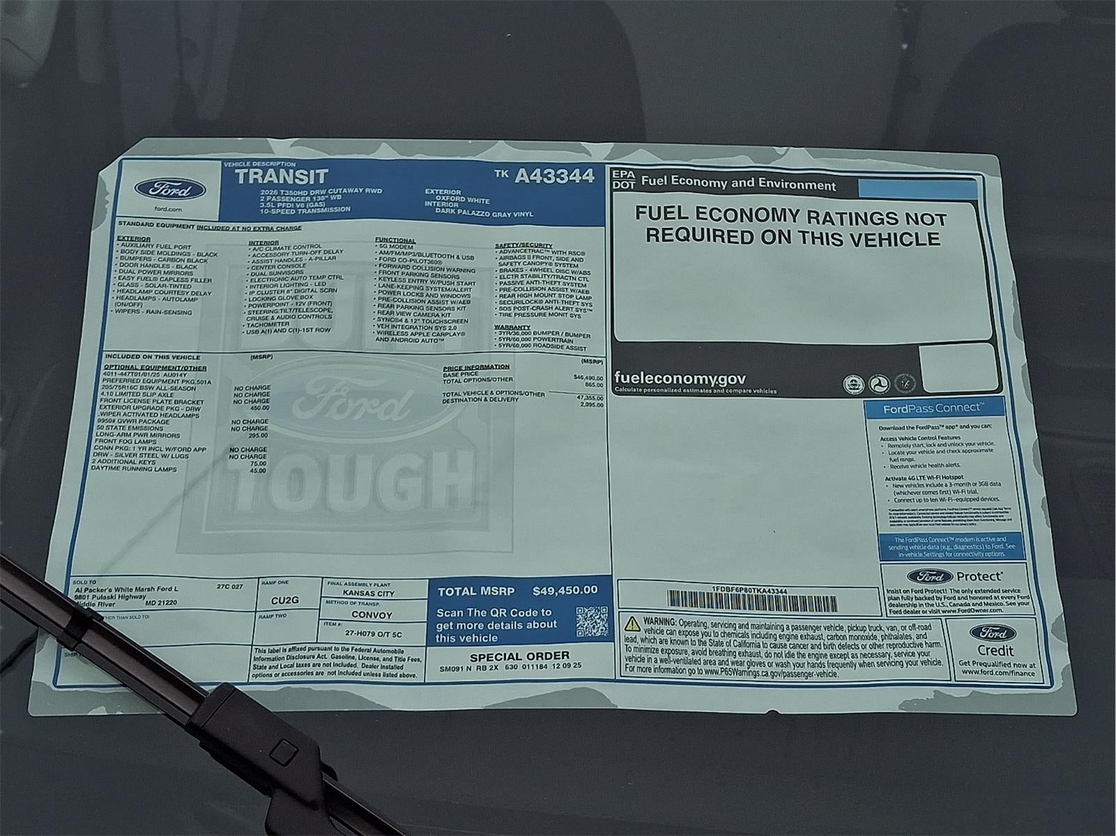 2026 Ford Transit Cutaway Cutaway