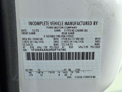 2024 Ford Super Duty F-650 F-650 SD Gas Straight Frame