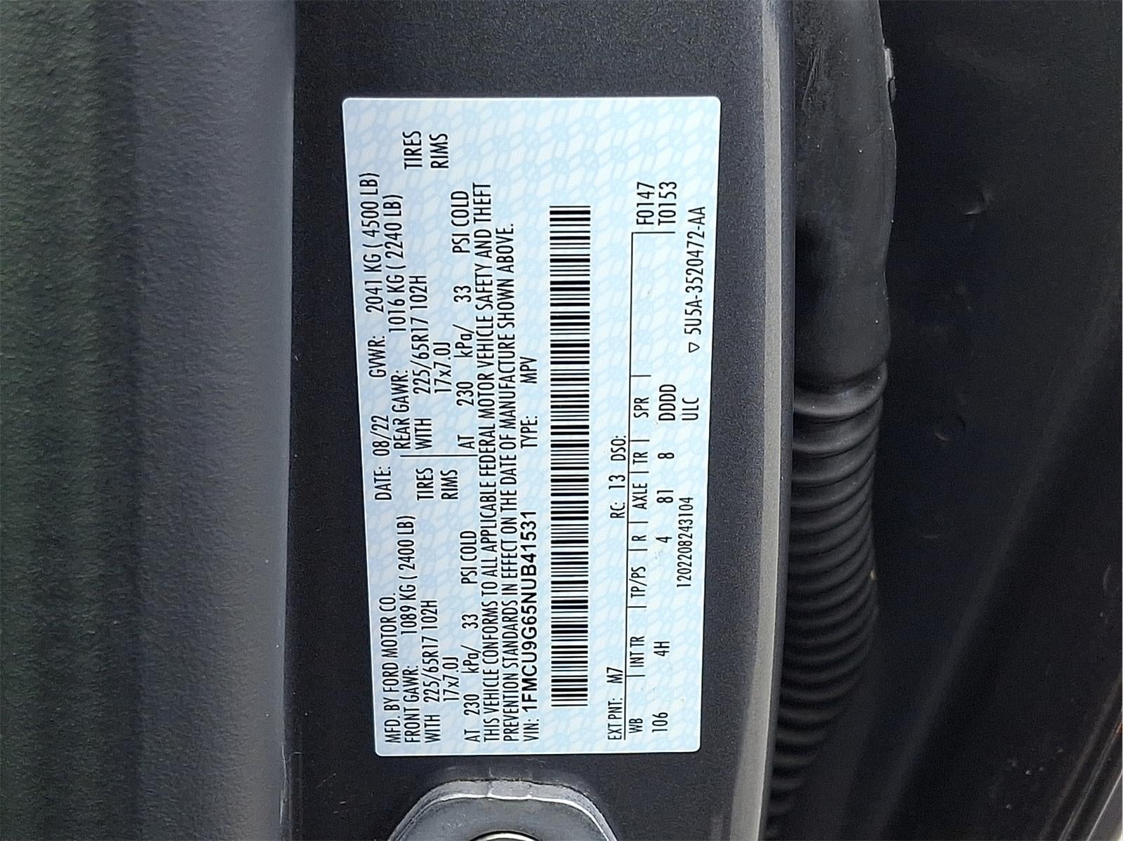 2022 Ford Escape SE
