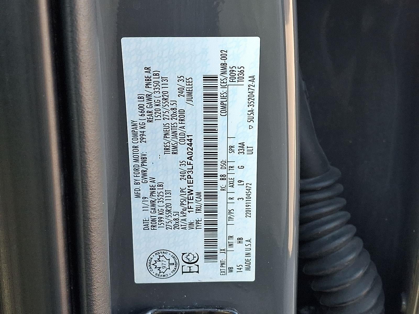 2020 Ford F-150 LARIAT