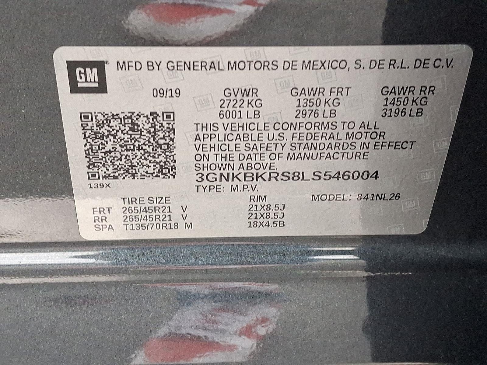 2020 Chevrolet Blazer RS