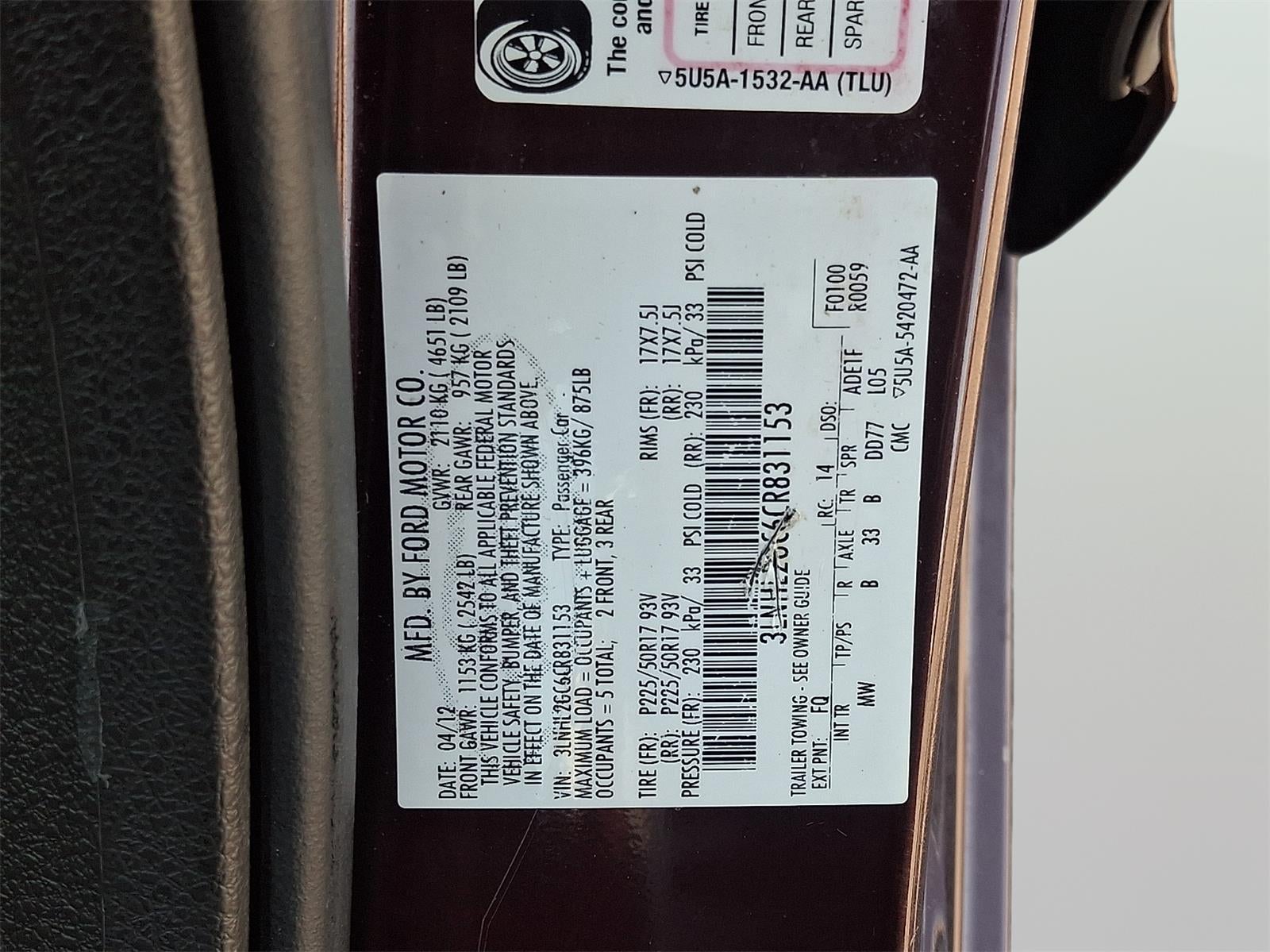 2012 Lincoln MKZ Base