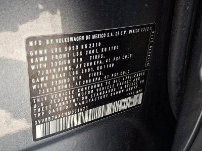 2022 Volkswagen Tiguan SE R-Line Black