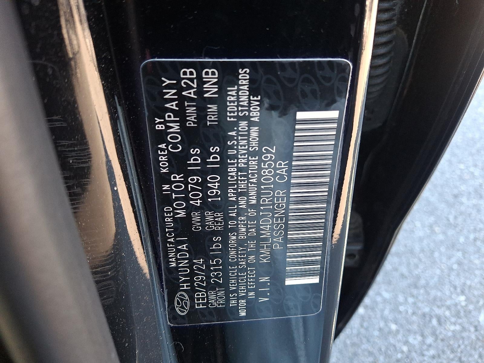 2024 Hyundai Elantra Hybrid Blue