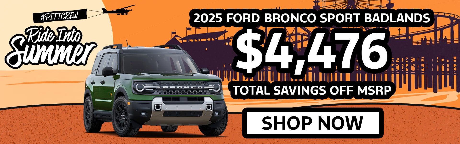 2025 Ford Bronco Sport $4,476 Total Savings off MSRP