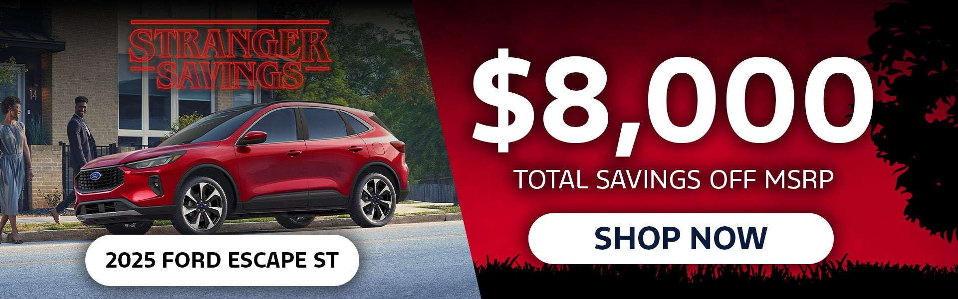 $8,000 off MSRP 2025 Ford Escape ST-Line
