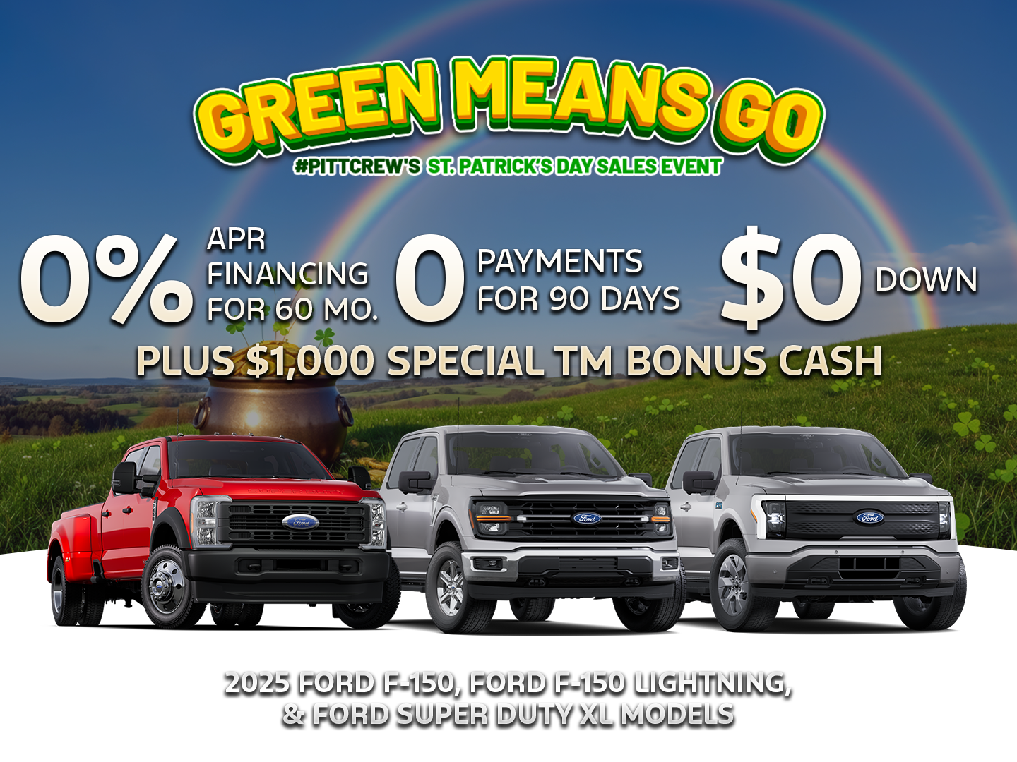 0% APR for 60 Mo. + $1,000 Bonus Cash, $0 Down & $0 Payments for 90 Days!