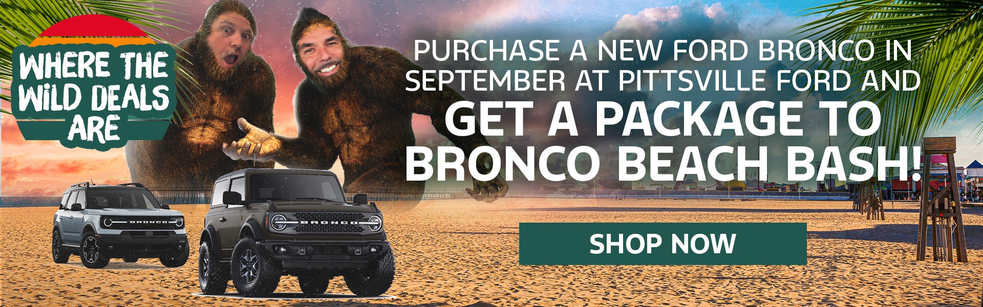 Get a Package to Bronco Beach Bash w/ Purchase of New Bronco