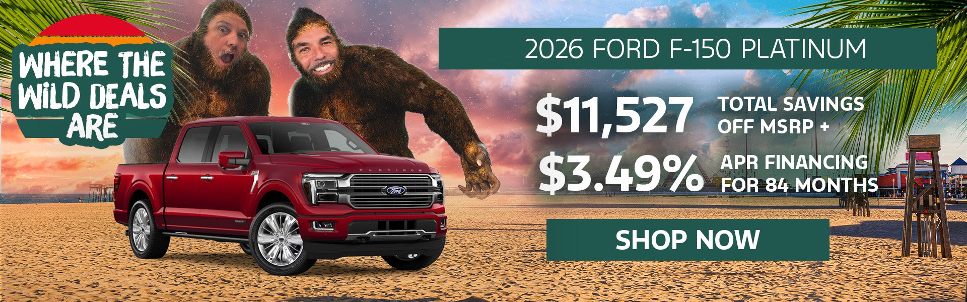 3.49% APR/84 Mo + $11,527 off MSRP | 2026 Ford F-150