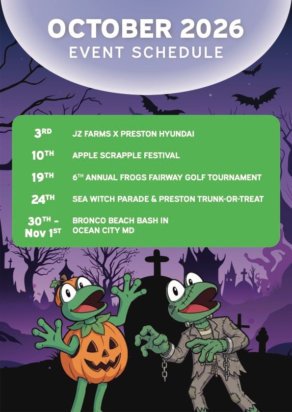 October 2026 Events Schedule